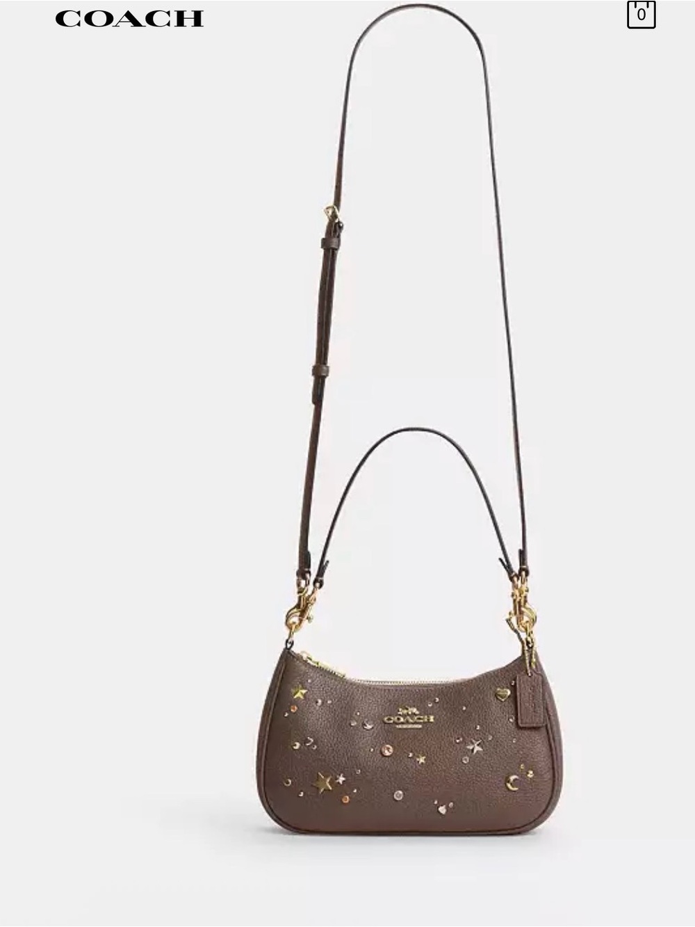 Coach Teri Shoulder Bag With Rivets new no tag .